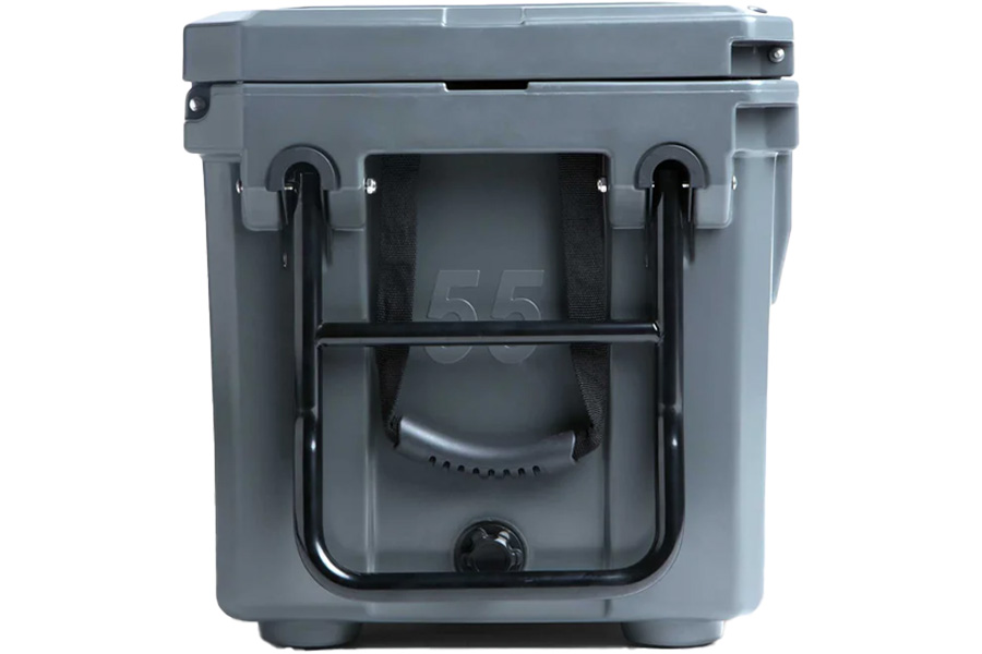 CADDIS 55 Quart Wheeled Roto Molded Super Cooler Gray
